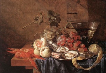  Fruits Art - Fruits et morceaux de mer Nature morte Jan Davidsz de Heem